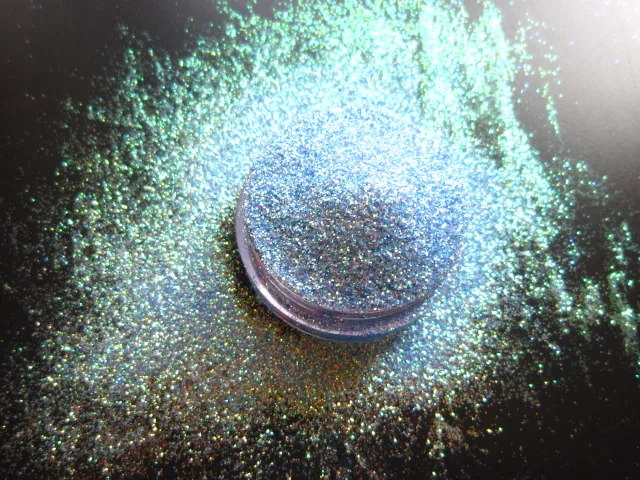 Голографический неоновый блеск порошок Cyan цвет для помада сделай сам косметика