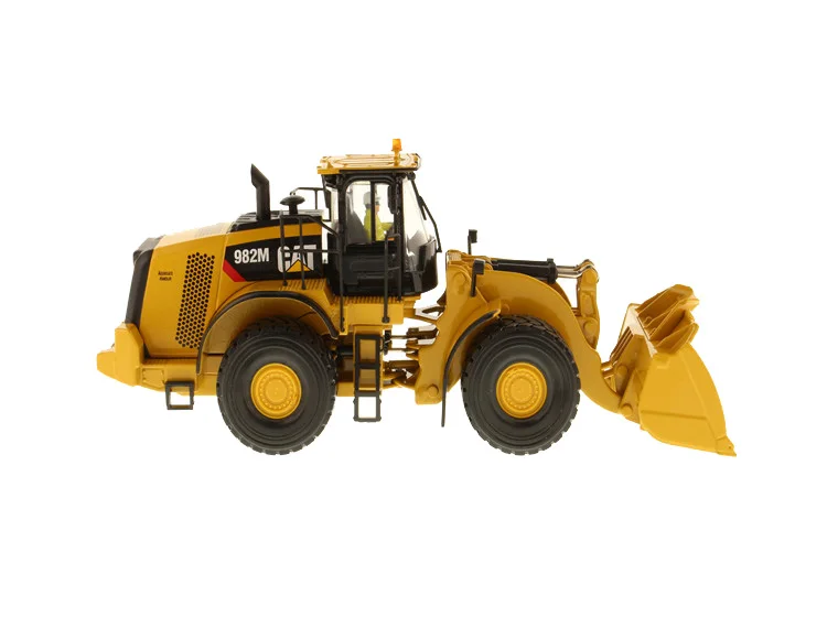 Изысканный DM 1:50 CAT 982M колесный погрузчик с рок ведро инженерное оборудование
