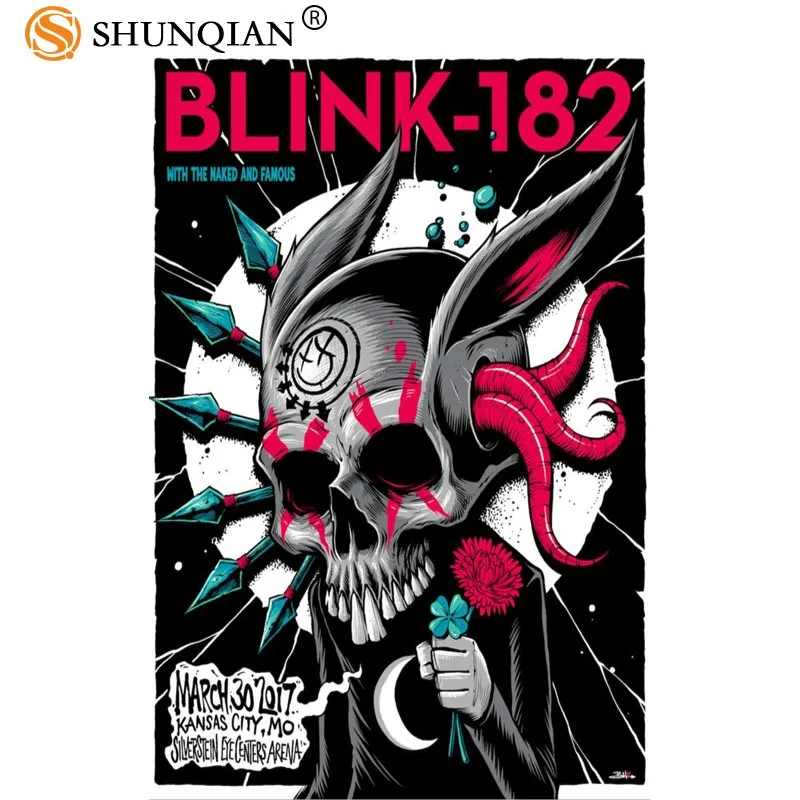 Плакаты на заказ blink 182 художественный интерьер домашней комнаты плакат холсте