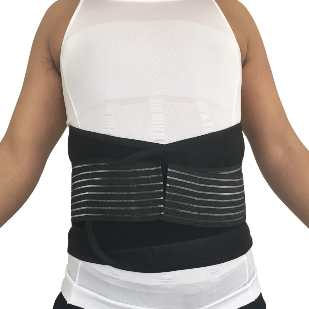 

High Quality Breathable Waist Trimmer Belt Sports Waist Belt Unisex Adult Men Women Lumbar Supporting Posture Corrector Black