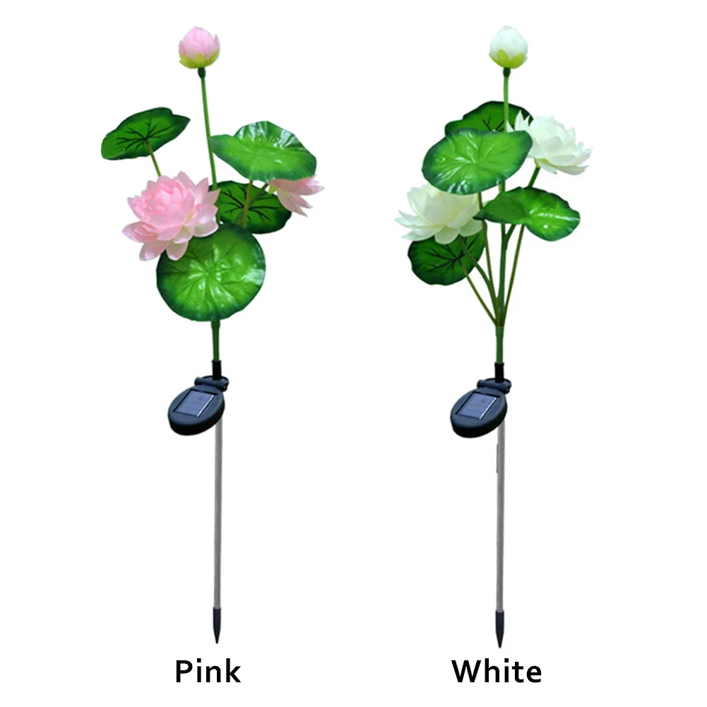 3 головки декоративные растения светодиодные Солнечные Цветочные фонари