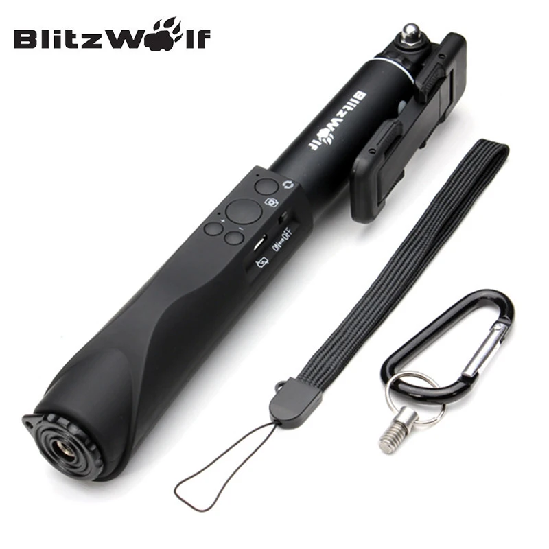 Blitzwolf Выдвижная Беспроводной Bluetooth Моноподы Монопод универсальный селфи палка
