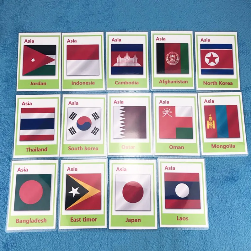 DDWE Английский 44 страны в Азии exo Card английский От 0 до 6 лет Детские Игры