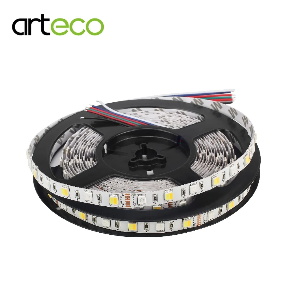 DC12V Светодиодная лента 5 в 1 RGB 5050 м/рулон IP20 без водонепроницаемого 300 светодиодов
