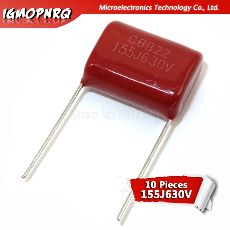 10 шт. 630V155J 1 5 мкФ шаг 20 мм 630 в 155 155J 1500nf igmopnrq CBB полипропиленовый пленочный