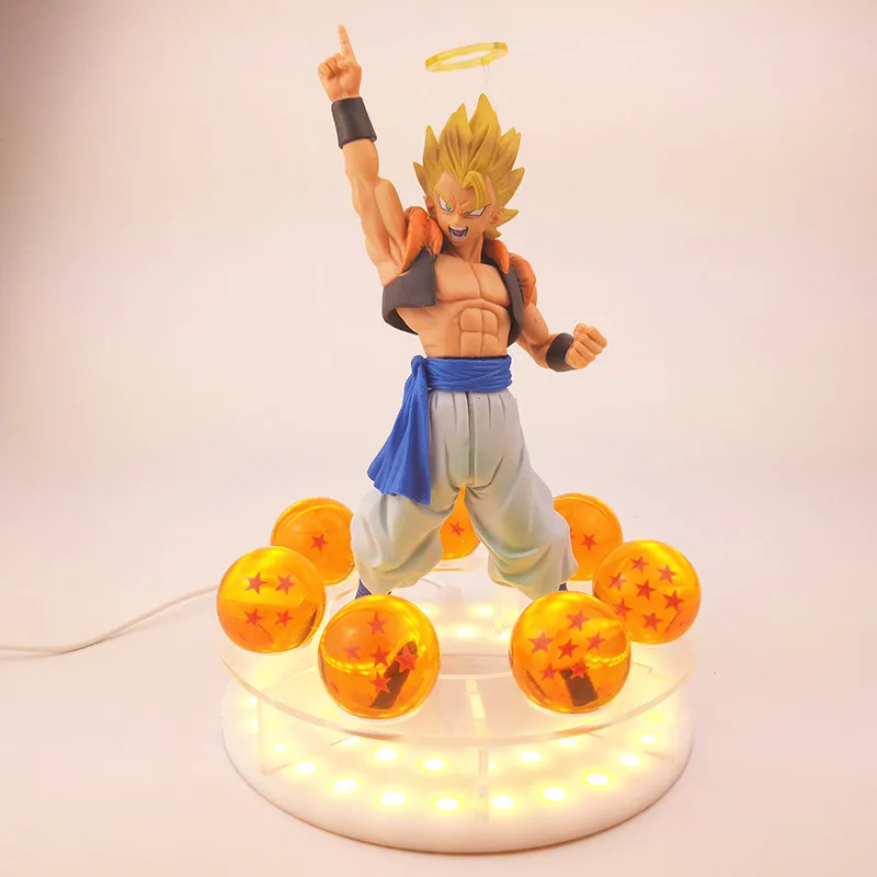 Драконий жемчуг светодиодный базы и Shenron Гоку Гохан Вегета Gogeta DBZ шары с полки Shenron рисунок комплект DBZ Dragonball Коллекционная модель