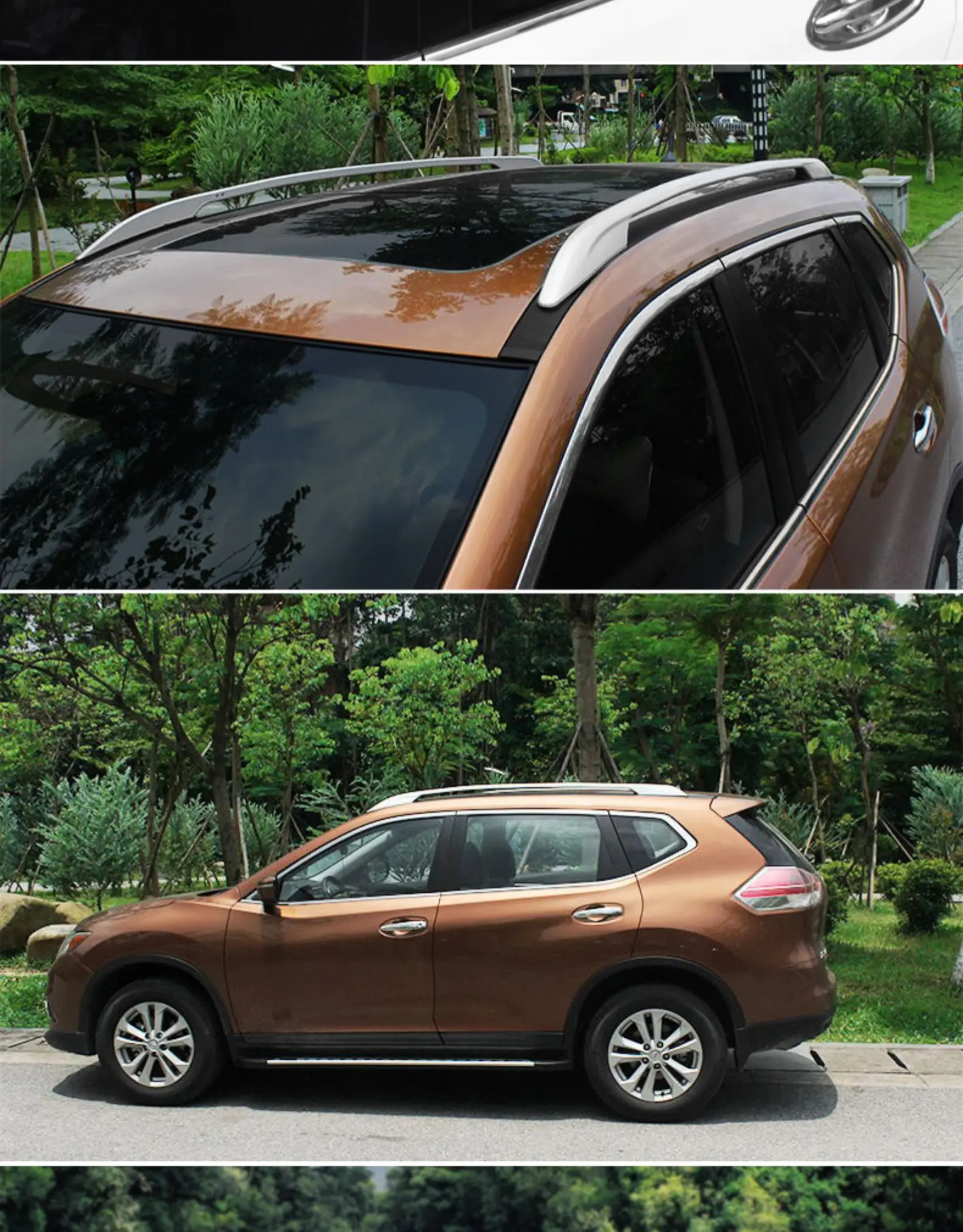 Автомобильный Стайлинг для Nissan X-Trail 14-19 багажников на крышу боковые рельсы для багажника держатель багажа алюминиевый сплав Auot аксессуары