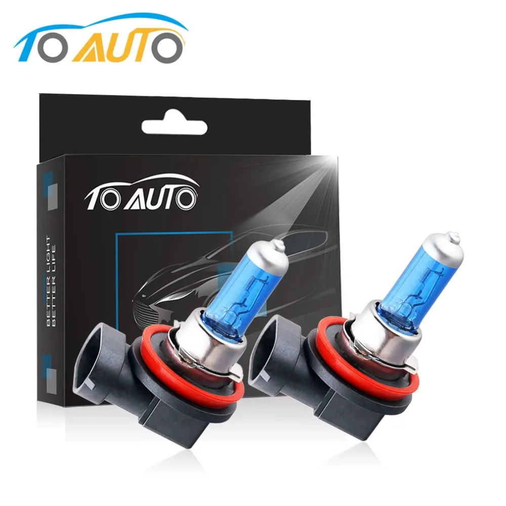 2 шт. автомобильные Галогенные Светодиодные лампы H11 H1 H3 H7 H4 9005 HB3 9006 HB4 9004 HB1 9007 HB5 55