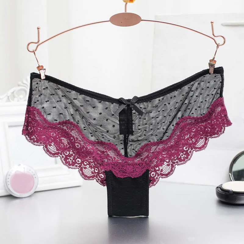 Women Sexy Lace Panties Women's Low Waist Cotton Briefs Underwear Rise Thongs Ladys Exotic Lingerie Intimates G strings 49 |