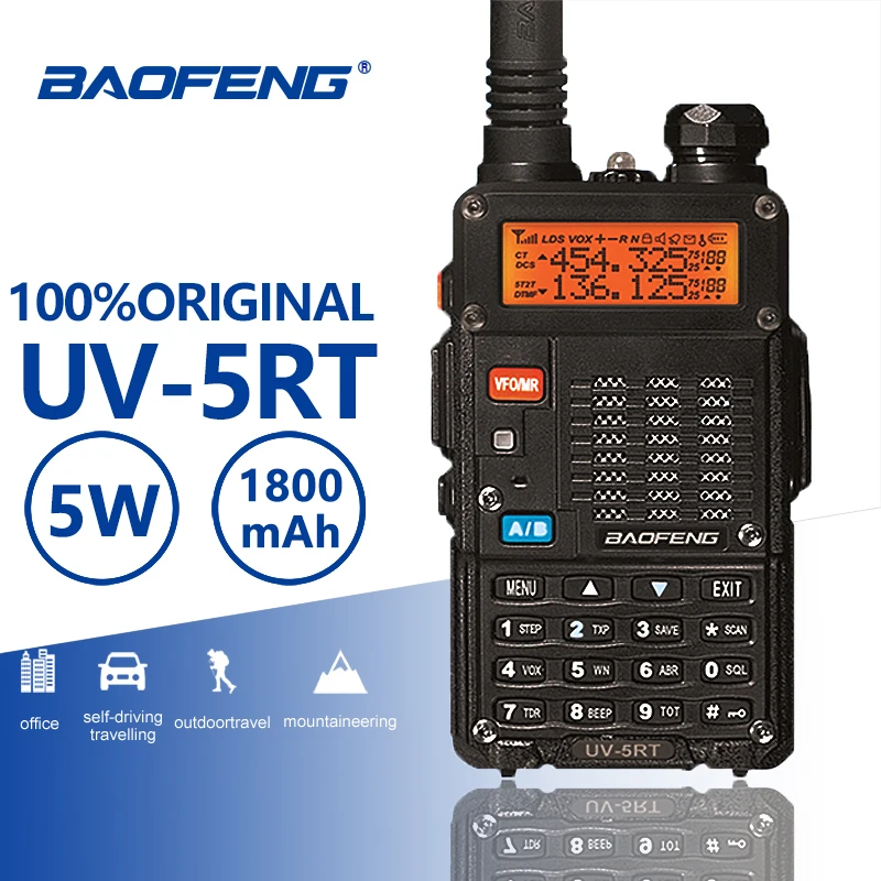 Портативная рация для охоты Baofeng защитное переговорное устройство UV 5RT