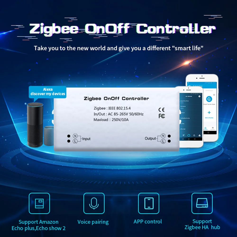 Регулятор Zigbee On/Off ler S mart переключатель с дистанционным управлением через