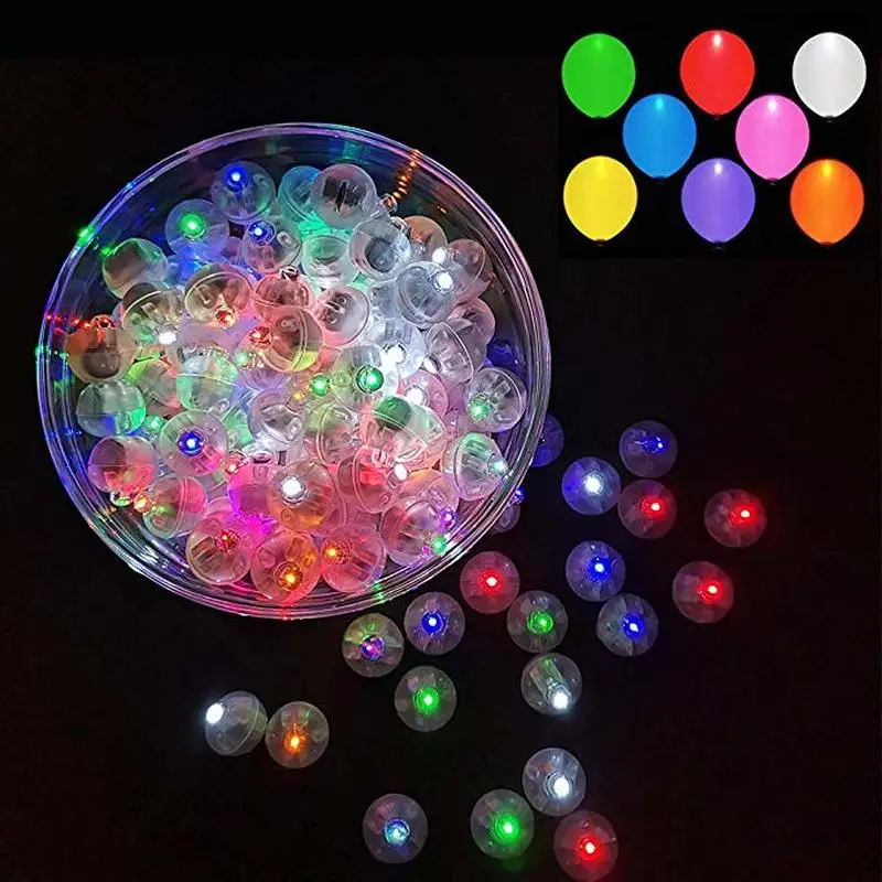 100 шт. светодиодные круглые мини шары|Украшения своими руками для вечеринки| |