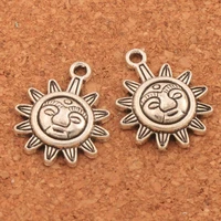 universal sun spacer charm beads 25pcs zinc alloy pendants alloy handmade jewelry diy l199 20 5x16 2mm