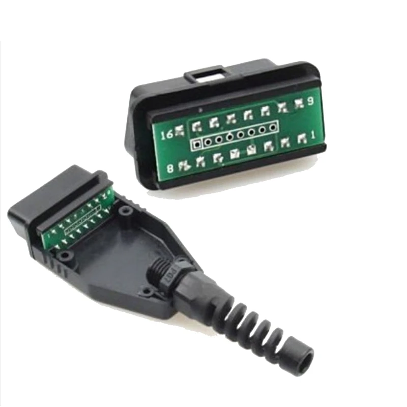 OBD 2 OBDII коннектор EOBD/JOBD/ODB/ODBII/EOBD2/OBD11/j202 штекер Адаптер сканер проводной кабель OBD2