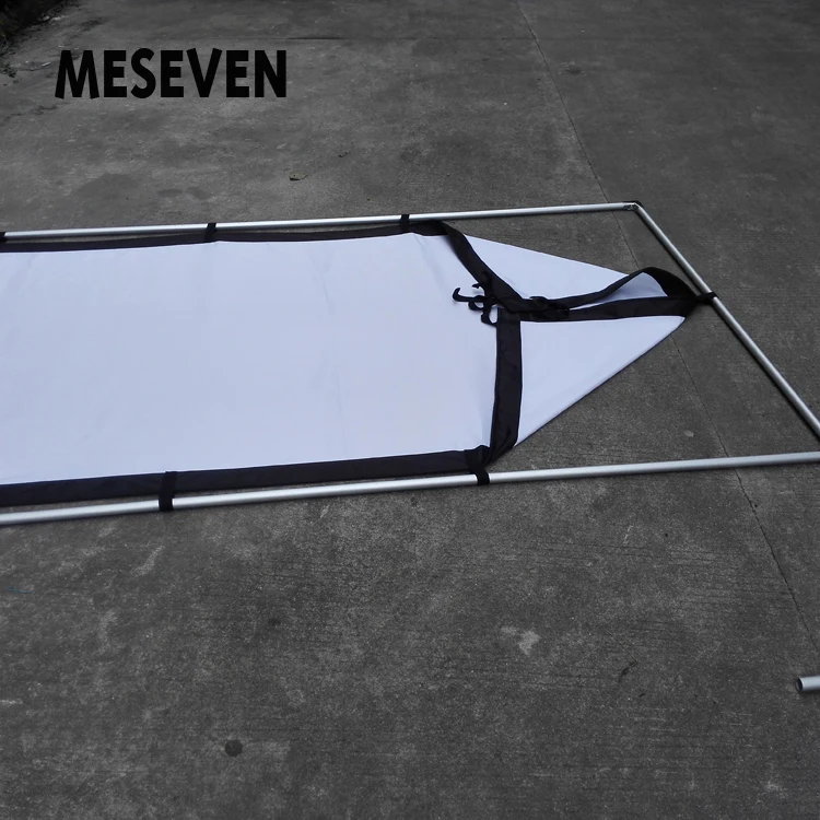 Проекционный кронштейн MESEVEN экран 150 дюймов Портативный Сложенный белый холст с