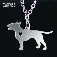 hot sale bull terrier chains necklace animal dog pets necklace chain pendant breed jewelry for women men birthday gift