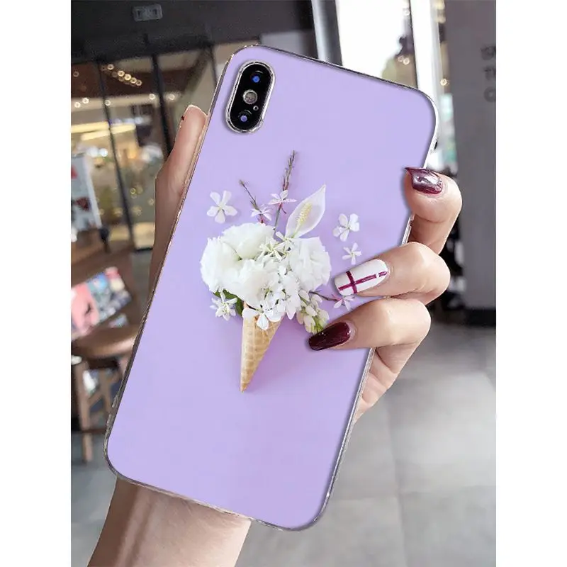 Высококачественный чехол для телефона Babaite яркие цвета мороженое цветы Apple iPhone 8 7