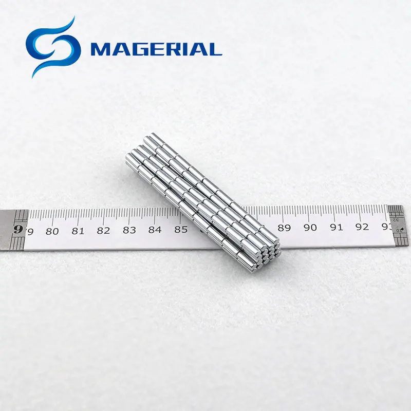 

Micro Precision Magnet Cylinder Diameter 3 0.118'' Small Round Disc 3x8 mm Sensor Mini Magnets Teaching Study 200pcs