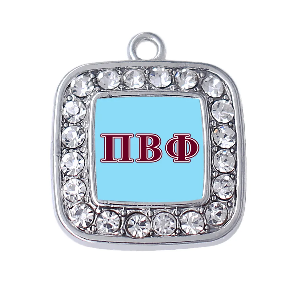 Металлическая наклейка с двойным носом греческие буквы Pi Beta Phi подвеска подвески