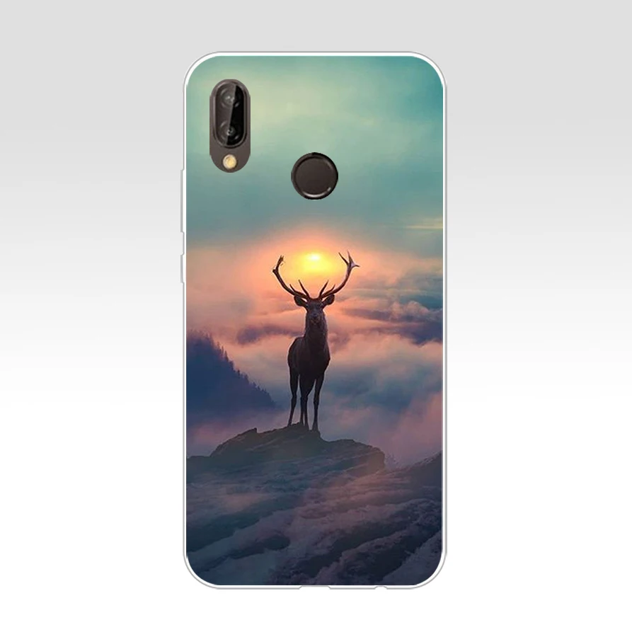 Мягкий силиконовый чехол из ТПУ для huawei p 20 lite pro y6 224 mate 10 с изображением гор