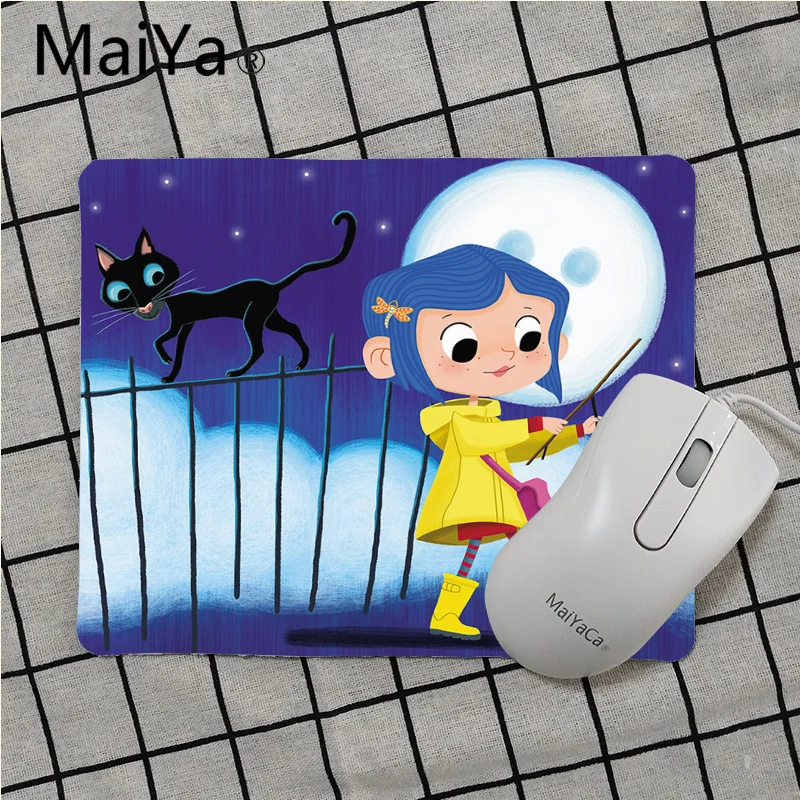 No Lock Edge25x29cm Maiya высокое качество фильм Coraline индивидуальные ноутбук игровой коврик для мыши Лидер продаж подставка под руку мышь - Цвет: No Lock Edge25x29cm