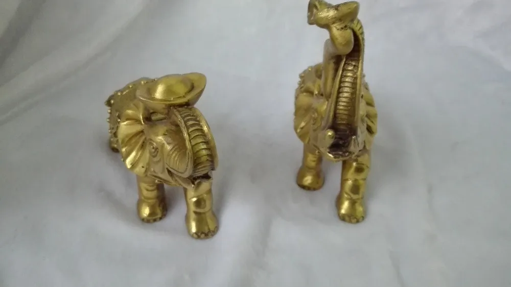 Фэн шуй благоприятные украшения как медный Слон на кукле похожем медь счастливое