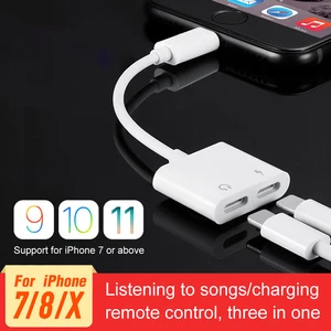 Audio Adapter Charger Cable For iPhone Dual For 8Pin to 2 8Pin Audio&Charging Converter For iPhone 1 in India