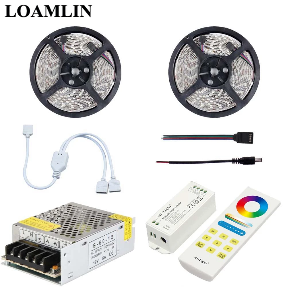 Гибкая светодиодная ленсветильник RGB 2835/3528SMD с контроллером управления