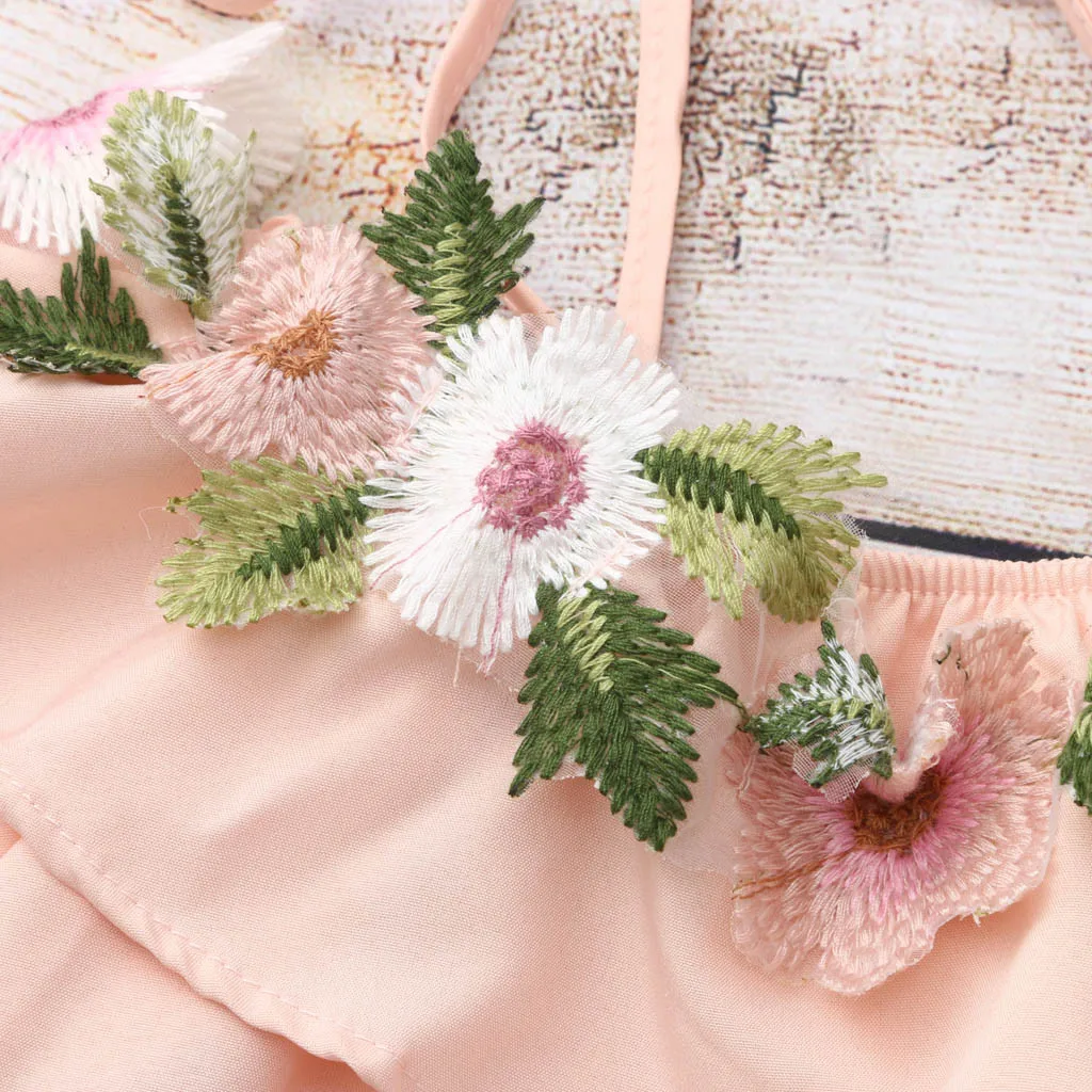 Стильная бароновая семейная Одежда для взрослых и малышей наряды Цветочное