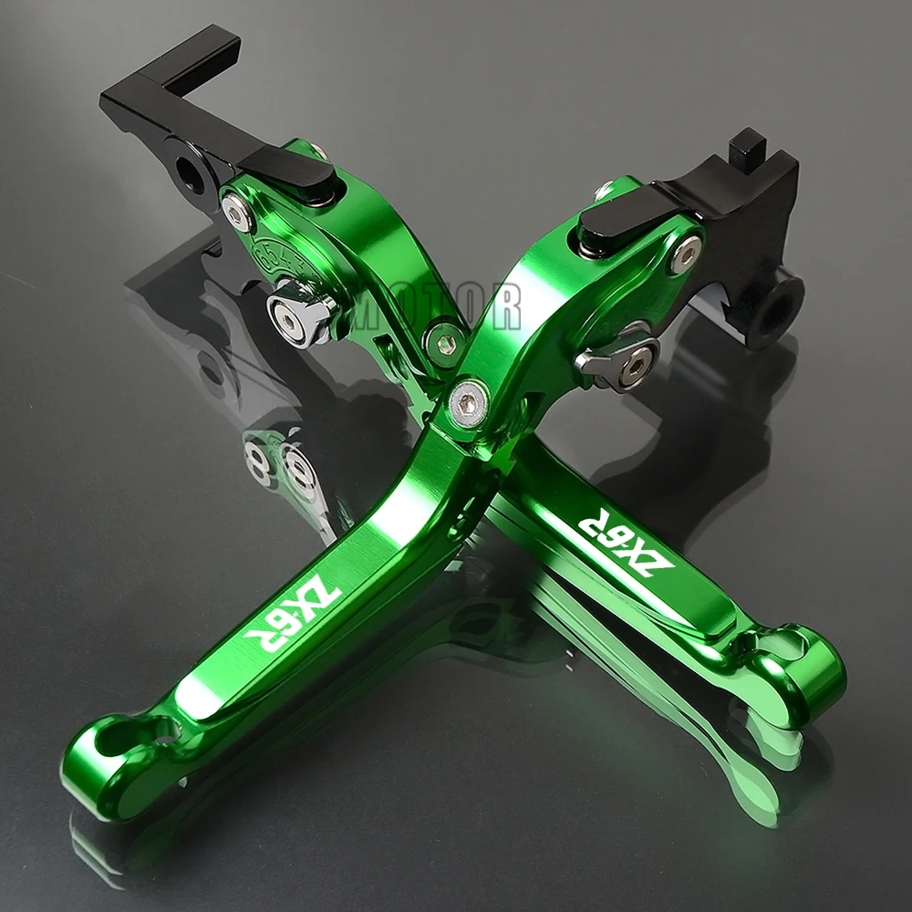 

For Kawasaki NINJA ZX6R 2000-2016 ZX-6R 6RR ZX 6 R RR CNC Aluminum Motorcycle Brake Clutch Levers Adjustable Folding Extendable