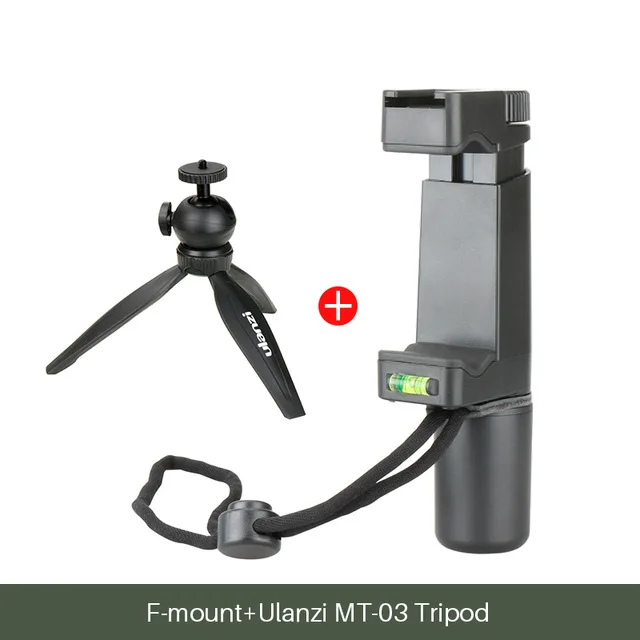 F-mount add Tripod Ulanzi F-Mount смартфон ручной стабилизатор видео Rig ручка поддержка штатива крепление для мобильного телефона видеофильтр пленка-производитель - Цвет: F-mount add Tripod