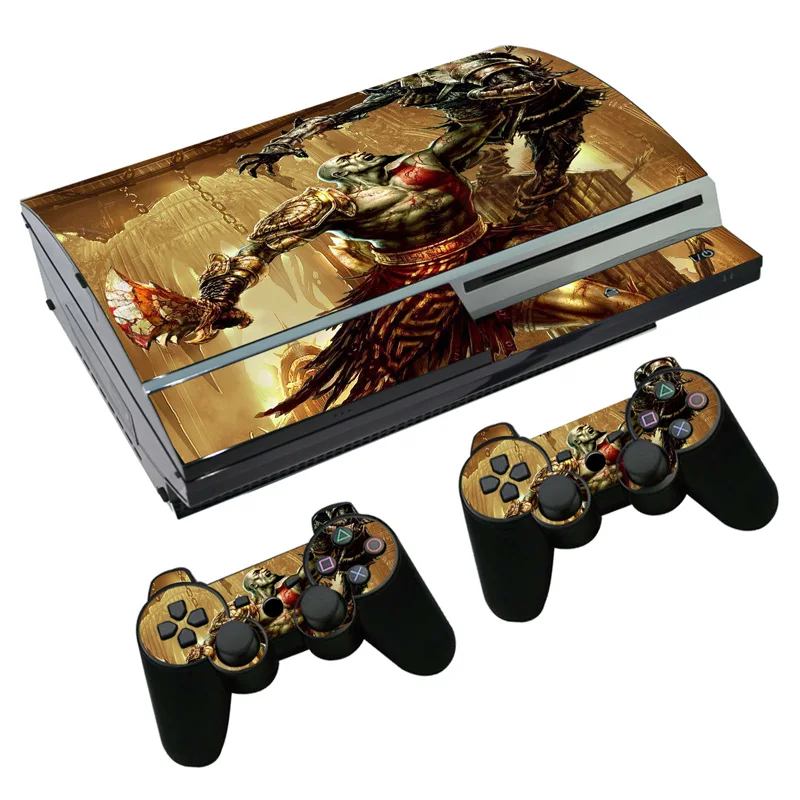 Наклейка для PS3 Fat PlayStation 3 консоль и контроллеры наклейка Skins виниловая пленка God of
