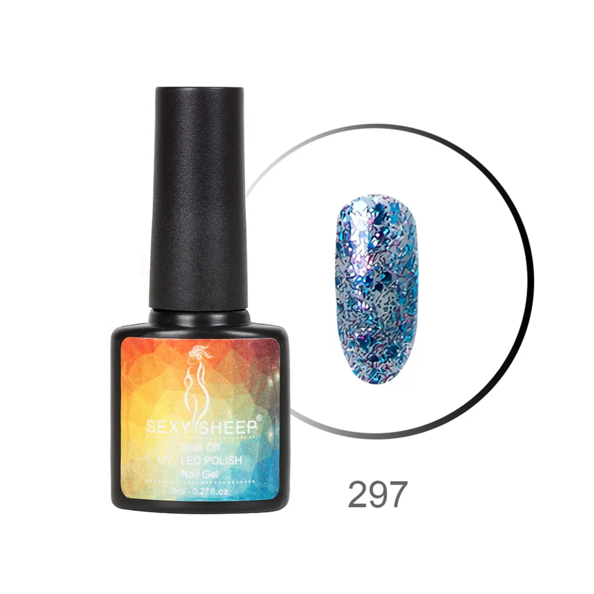 8ML Gel Nail Polish Colorful UV Gel Soak Off Gel Polish Semi-Permanent Varnish Red Black Gray Green Nail Color Manicure Nail Art