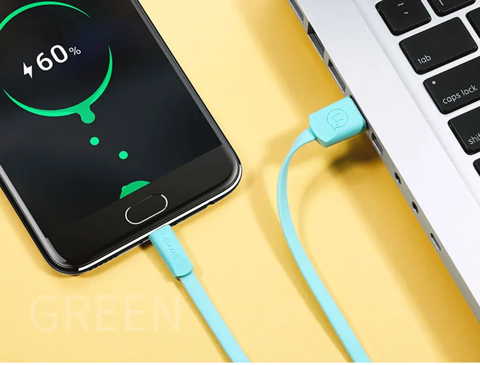 10 шт./партия USAMS Micro USB кабель, кабель для синхронизации данных microusb для samsung xiaomi huawei Android мобильный телефон 10 micro