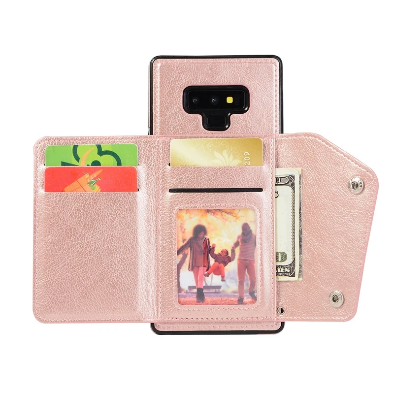 High-end Leather Wallet Phone Case For Samsung Note 9 8 S10e S10 S9 S8 plus S7 edge Vintage Stand Cover w/Card Holder Hand Strap |