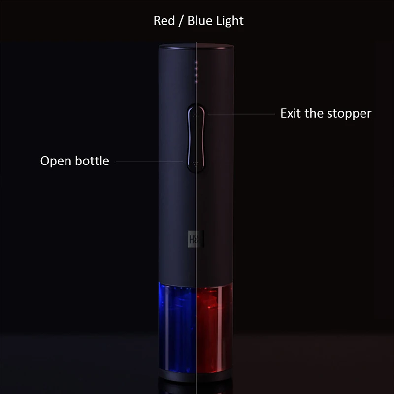 Xiaomi Mijia Huohou автоматическая открывалка для бутылок красного вина Электрический штопор фольга резак пробковый инструмент для Xiaomi умный дом Комплект