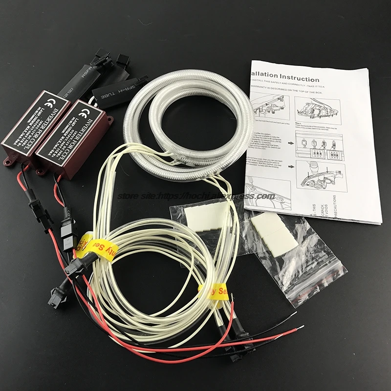 HochiTech белый 6000K CCFL головной светильник Halo Angel Demon Eyes Kit светильник angel eyes для Chevrolet Sonic T300 2011 2012 2013