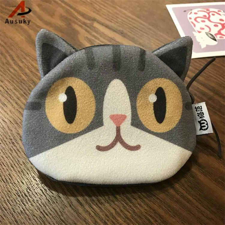 Маленький Кот Портмоне милые дети мультфильм кошелек Kawaii сумка для монет Детский кошелек держатель Женский кошелек для монет Monedas