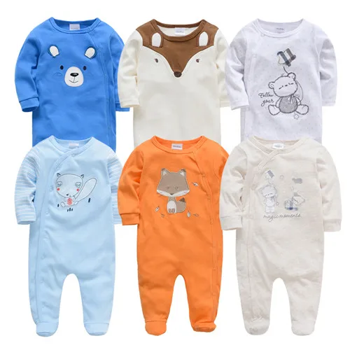 404446814347 6 шт./партия детские комбинезоны; богемный комплект, roupa de bebes кукла трансфер до Одежда для новорожденных мальчиков и девочек Летняя хлопковая футболка на возраст 3, 6, 9, 12 месяцев младенческой комбинезон Костюмы - Цвет: 404446814347