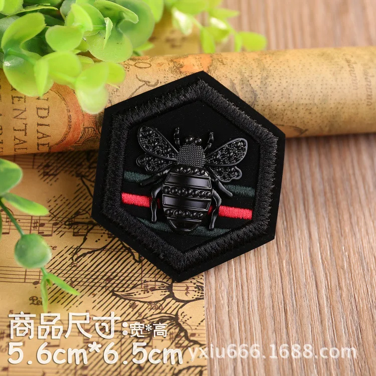 Нашивки из искусственной кожи черного цвета для военной вышивки, нашивки для одежды, нашивки для одежды, нашивки, Пришивные нарукавники - Color: 3