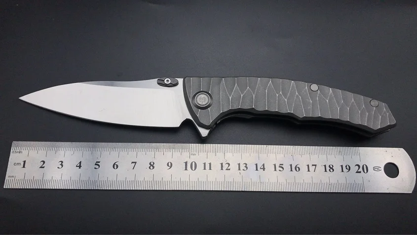 Второе производство синий Maxace Corvus I M390 атласный подшипник компактный походный нож