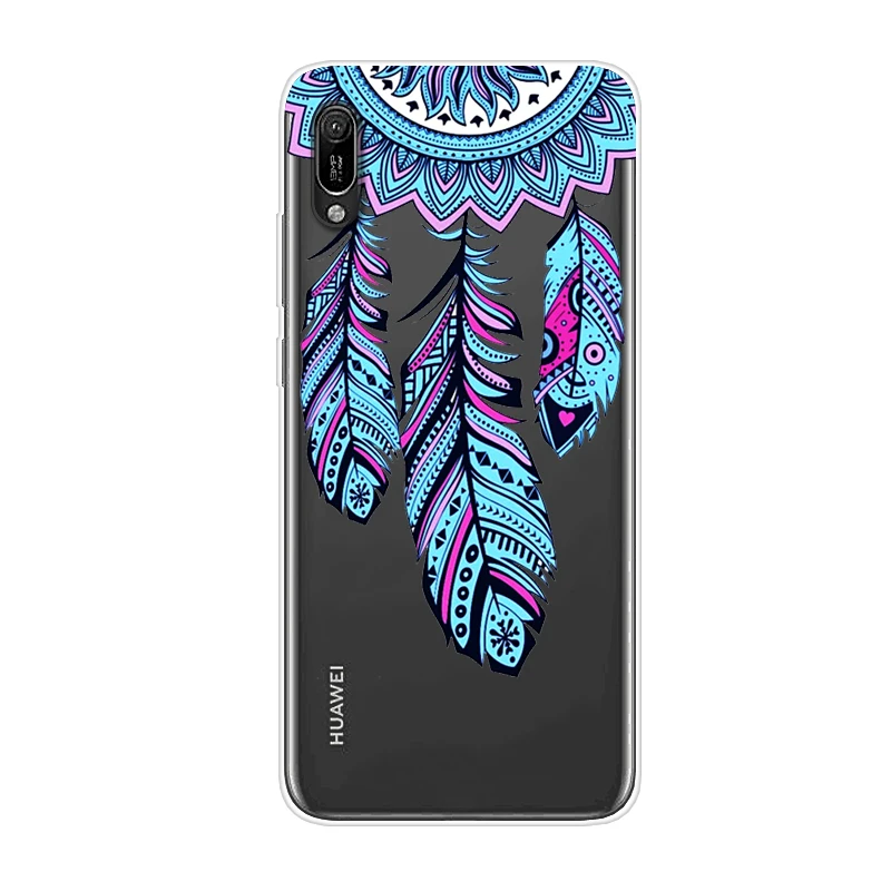 Case For Huawei Y6 Pro 2019 6.09 Inch Transparent Printing Drawing Silicone Phone Cover |