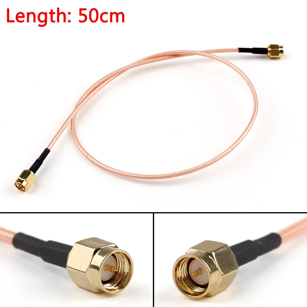 Кабель areyourstore 50 см RG316 SMA штекер ОБЖИМНАЯ Перемычка Pigtail 6 футов FPV Ом разъем