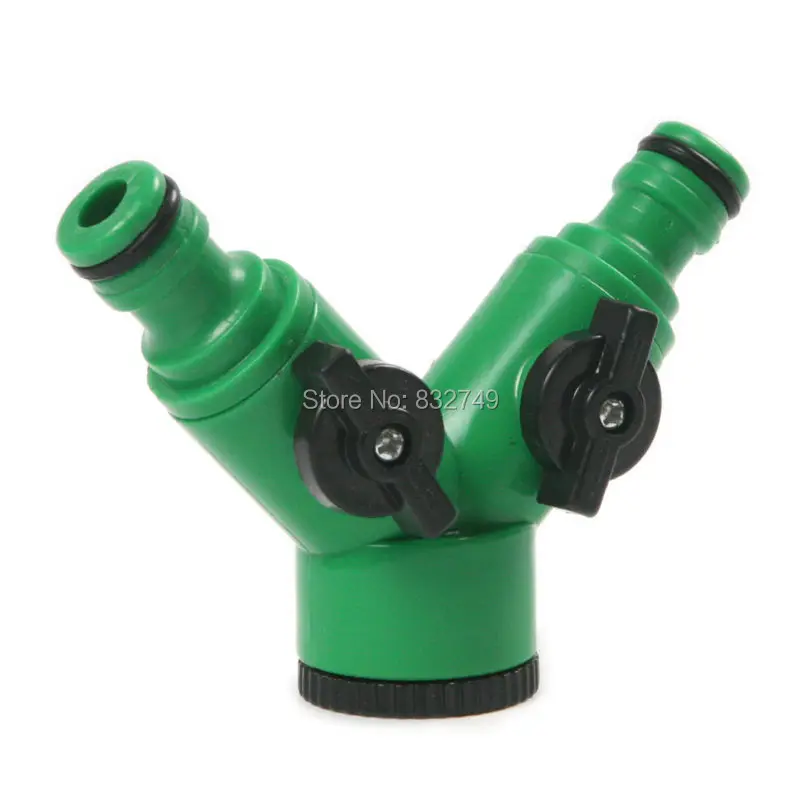 1 шт. садовый шланг ирригационный фитинг разветвитель двухсторонний адаптер кран