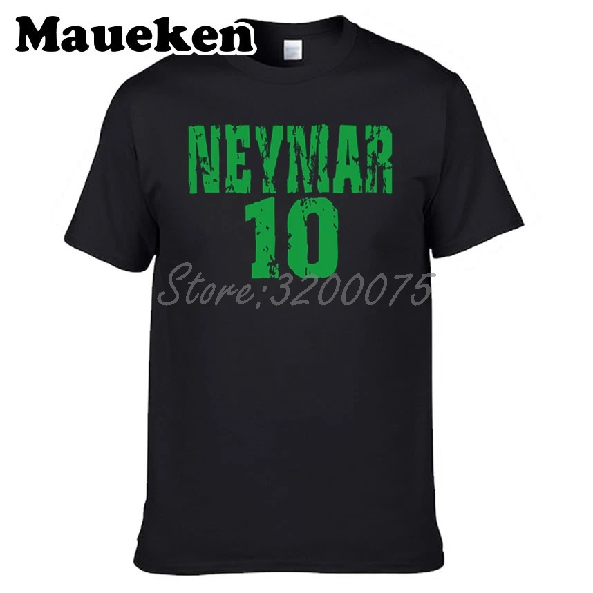 Мужская бразильская футболка Neymar JR 10 классная с гитарой коротким рукавом для