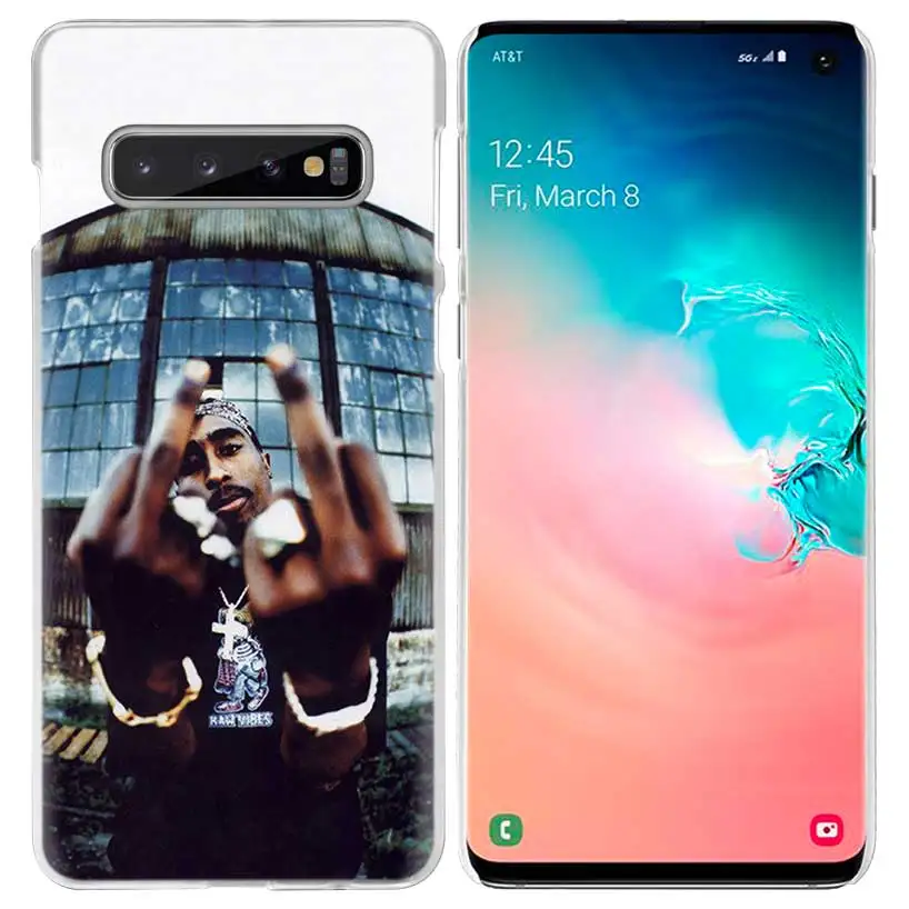 2Pac для телефона с изображением Тупака Амару Шакура чехол для samsung Galaxy S10 5G S10e S9 S8 M30 M20 M10 J4 J6 плюс J8 Note 8 9 прозрачный жесткий чехол для мобильного телефона - Цвет: 03