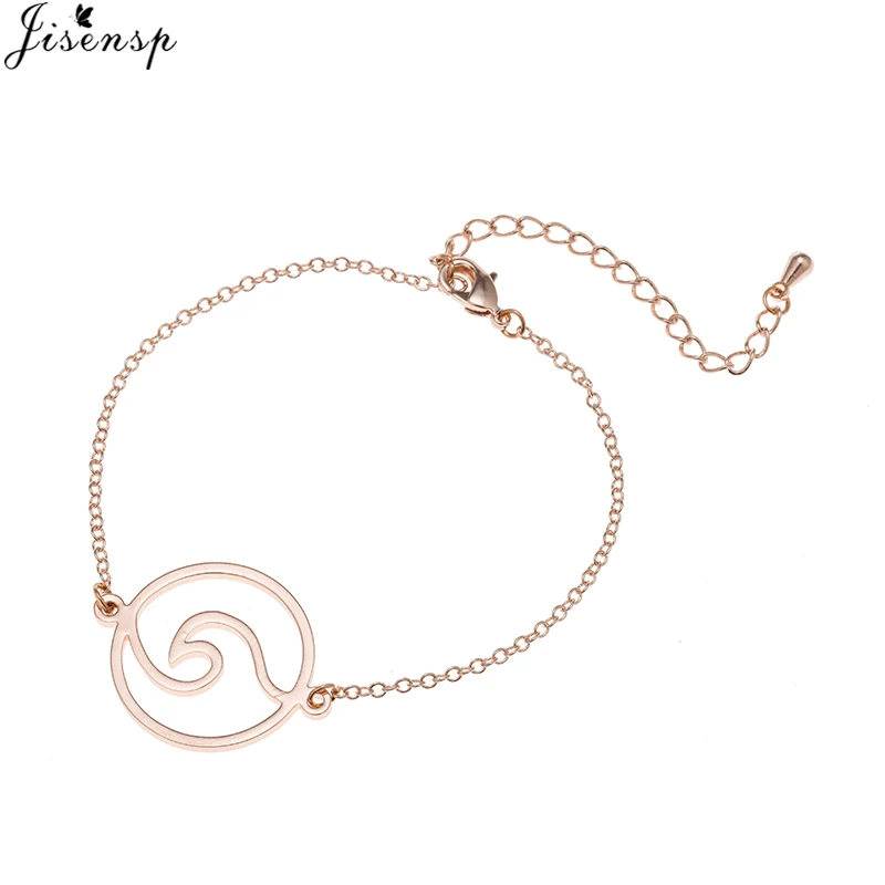 rose gold bracelet Jisensp корейская мода пляж браслет с волной Бохо пляж серф-браслеты ручной работы Шарм волны браслеты дружбы - Окраска металла: rose gold bracelet