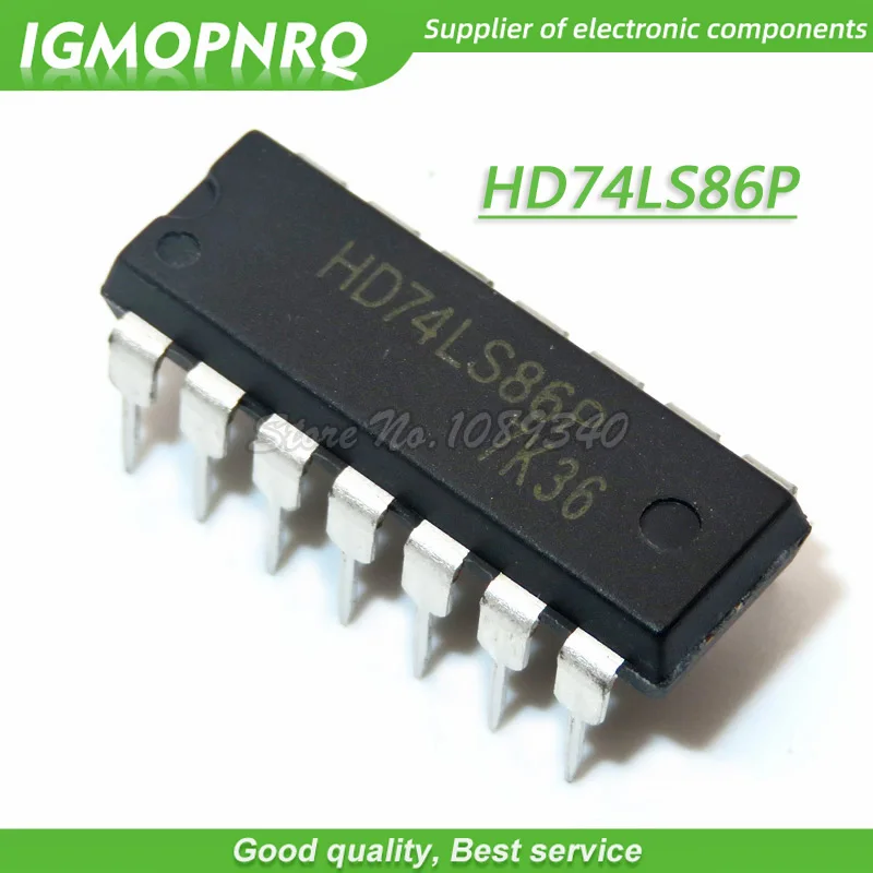 10 шт./лот HD74LS86P HD74LS86 74LS86 DIP 14 IC четыре или ворота чип логической схемы новый