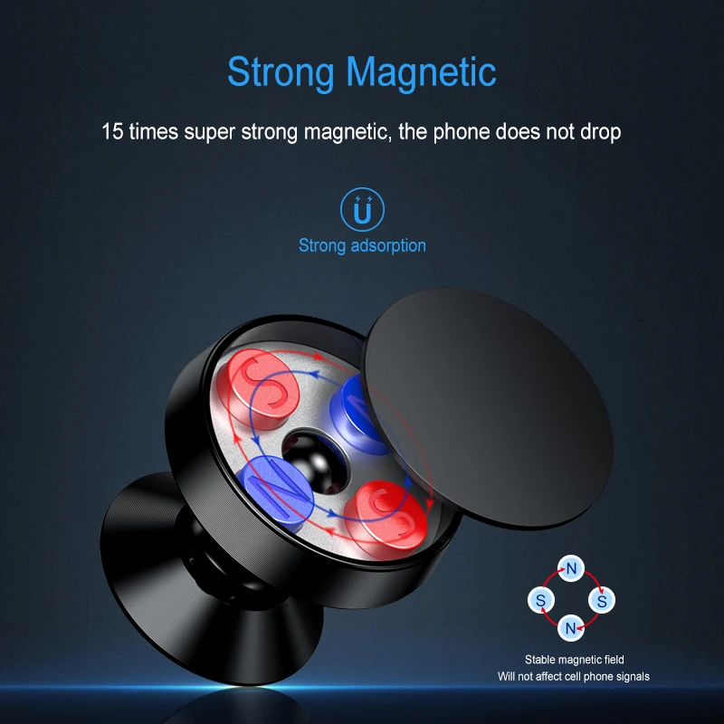 Магнитный автомобильный держатель для телефона Elough samsung s9 s8 note 9 8 подставка