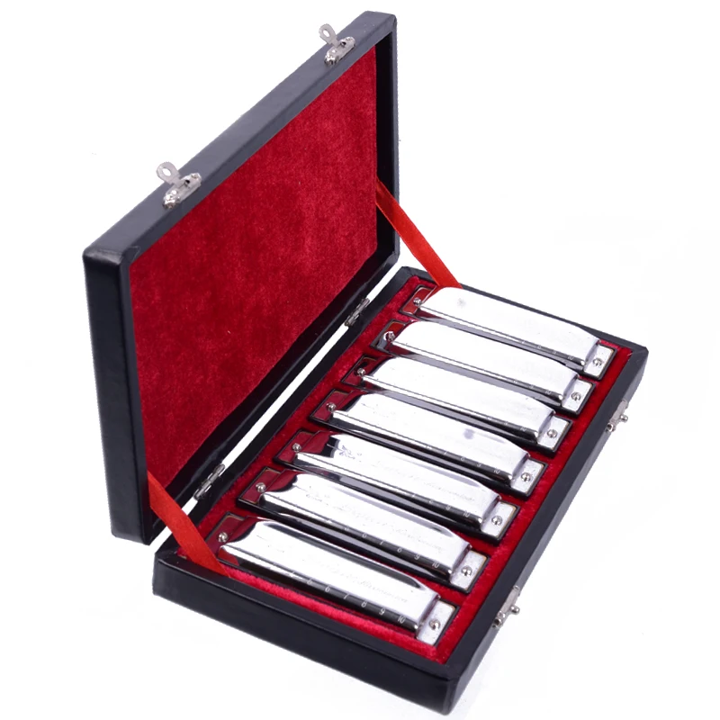 Губная гармоника Лебедь SW1020-7T Bluesband 7 шт блюз Арфа диатонический набор губных гармоник w/чехол+ салфетки